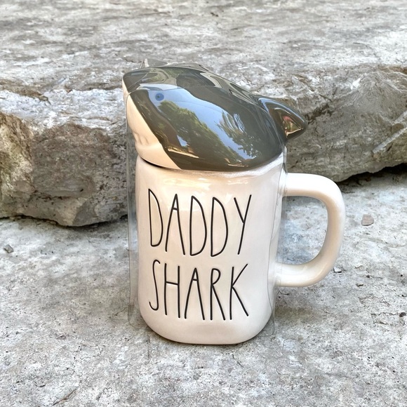 Rae Dunn Other - Rae Dunn DADDY SHARK Ceramic Topper Mug